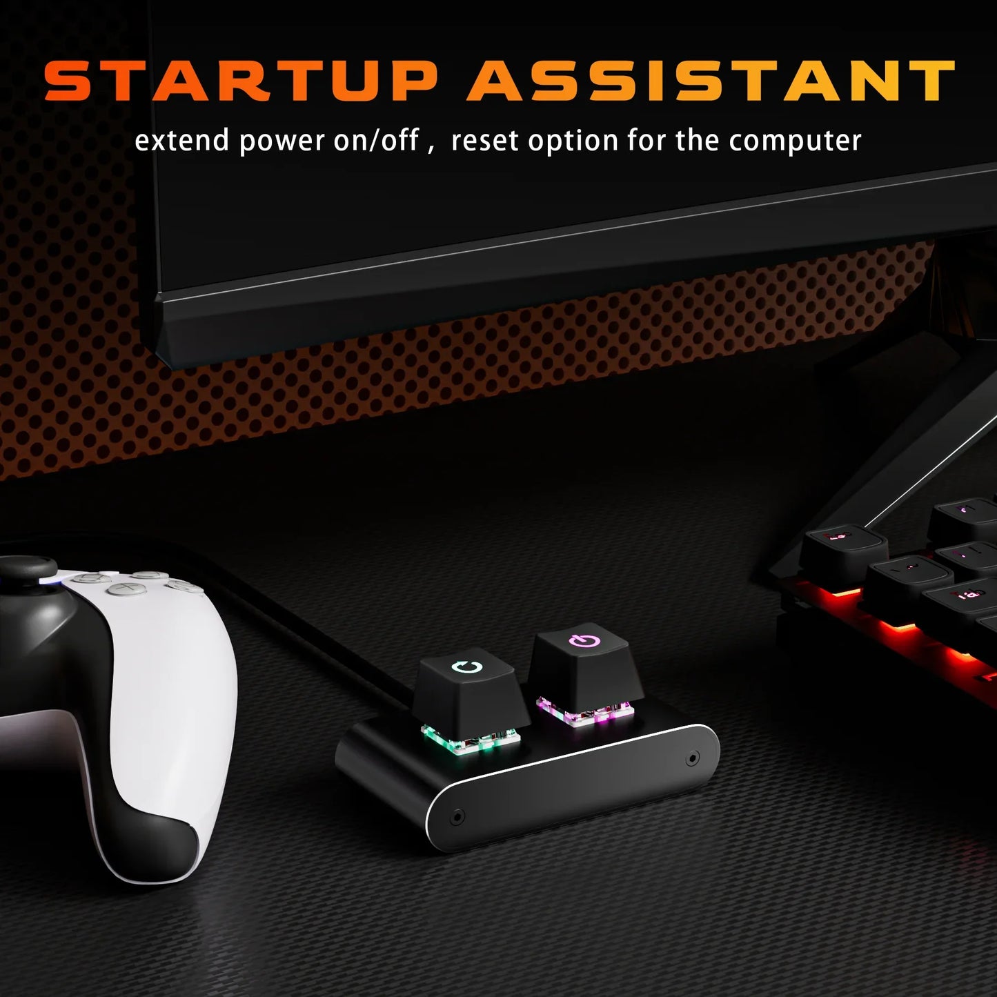 PC External Power Switch Button with LED & 2M Cable | GGBEE