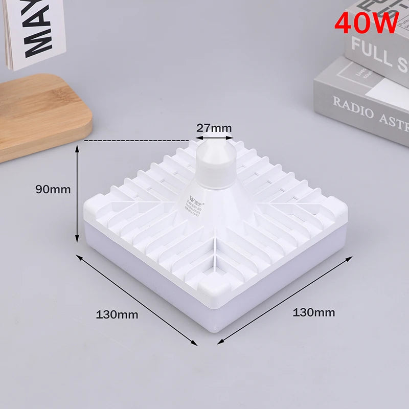 E27 LED Bulb 20W–80W Square Cold White 220V Home Light
