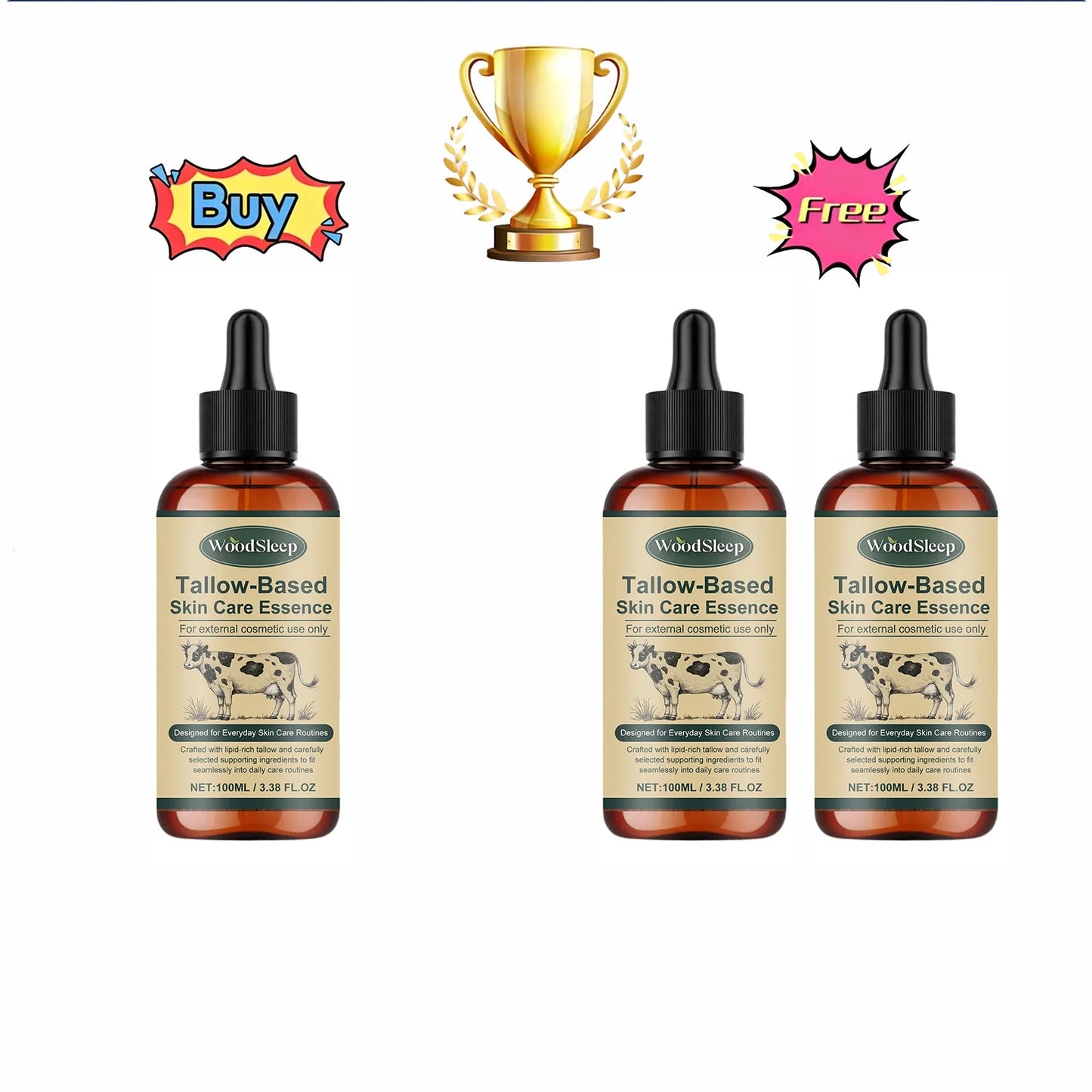 WOODSLEEP Tallow-Based Facial Moisturizing Oil 100ml