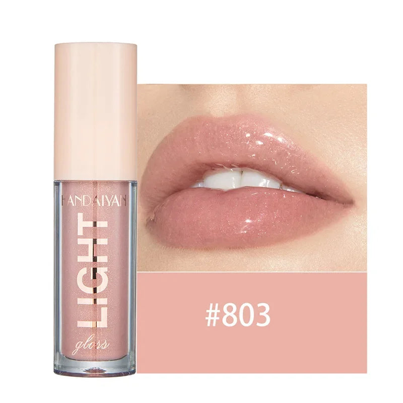 12-Color Mirror Pearl Lip Gloss – Glitter Glaze Liquid Lipstick