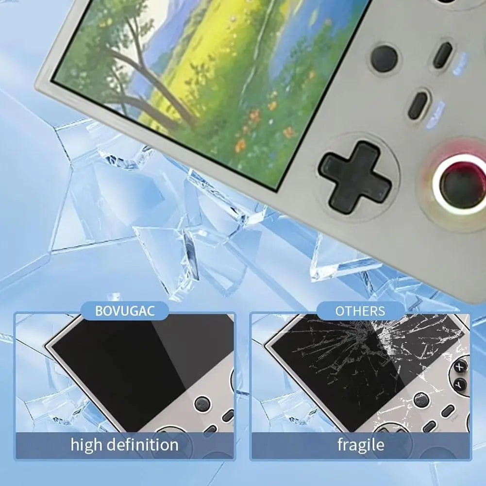 For Anbernic RG477V Screen Tempered Glass Protective Film Shockproof And Scratch-Resistant Gaming Console Accessories Peaceful Pleasures Health and Wellness