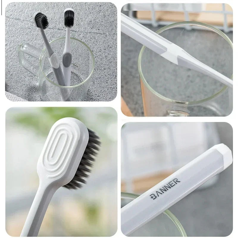 Eco Friendly Nano Adults Couple Toothbrush, 2pcs Peaceful Pleasures Health and Wellness