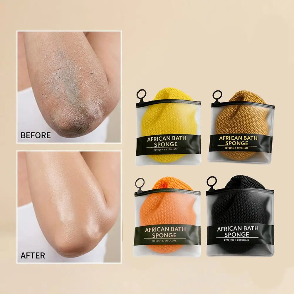 Exfoliating Body Mesh Scrubber | Reusable Bath Net Sponge Body Exfoliating Scrubber Peaceful Pleasures Health and Wellness