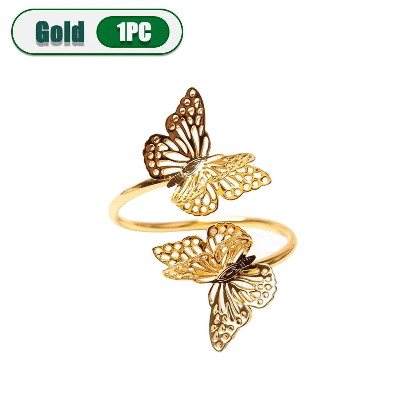 Butterfly Napkin Rings | Elegant Wedding & Party Table Decor