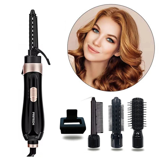 Electric Hair Dryer Blow Dryer Comb Rotating Hot Air Brush Hairdryer Hair Blower Brush 4 in 1 Hotel Household Salon Professional Peaceful Pleasures Health and Wellness