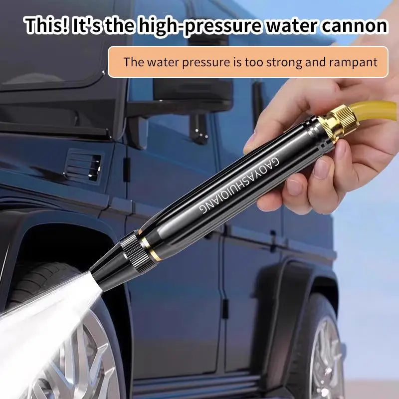 Adjustable Nipple Type Portable Direct Spray Car Wash Nozzle High Pressure Washing Water Home Garden Shower Water Tools Peaceful Pleasures Health and Wellness