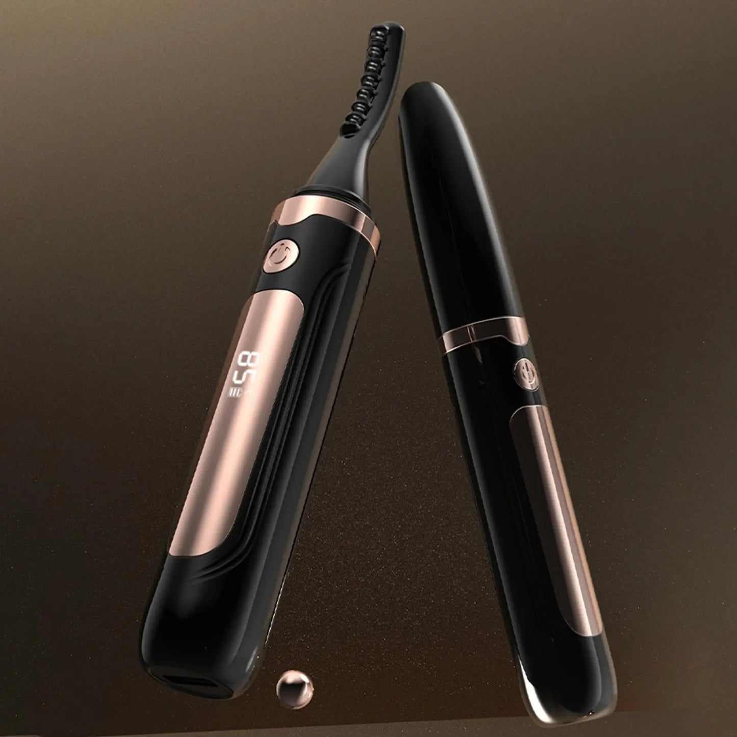 Heated Eyelash Curler – LED Display & 4 Heat Levels | USB