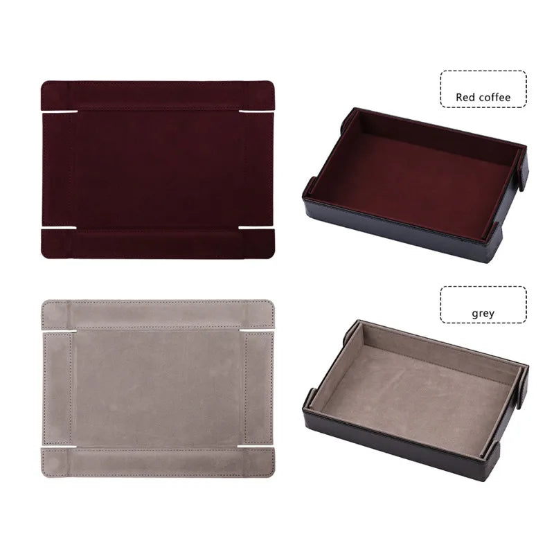 Magnetic PU Leather Dice Rolling & Storage Tray | D&D RPG Games