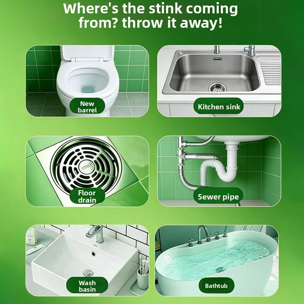 Gel Odor-Eliminator,Disposal Cleaner Deodorizer,Odor Removal Sewer Cleaner Scented Gel,Cleaning Gel Soluble In Water,for Kitchen Peaceful Pleasures Health and Wellness