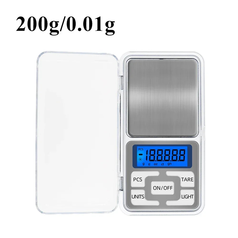 New multi specification digital kitchen scale precision scale for food and jewelry postal scale, LCD electronic measurement Peaceful Pleasures Health and Wellness 200g 0.01g