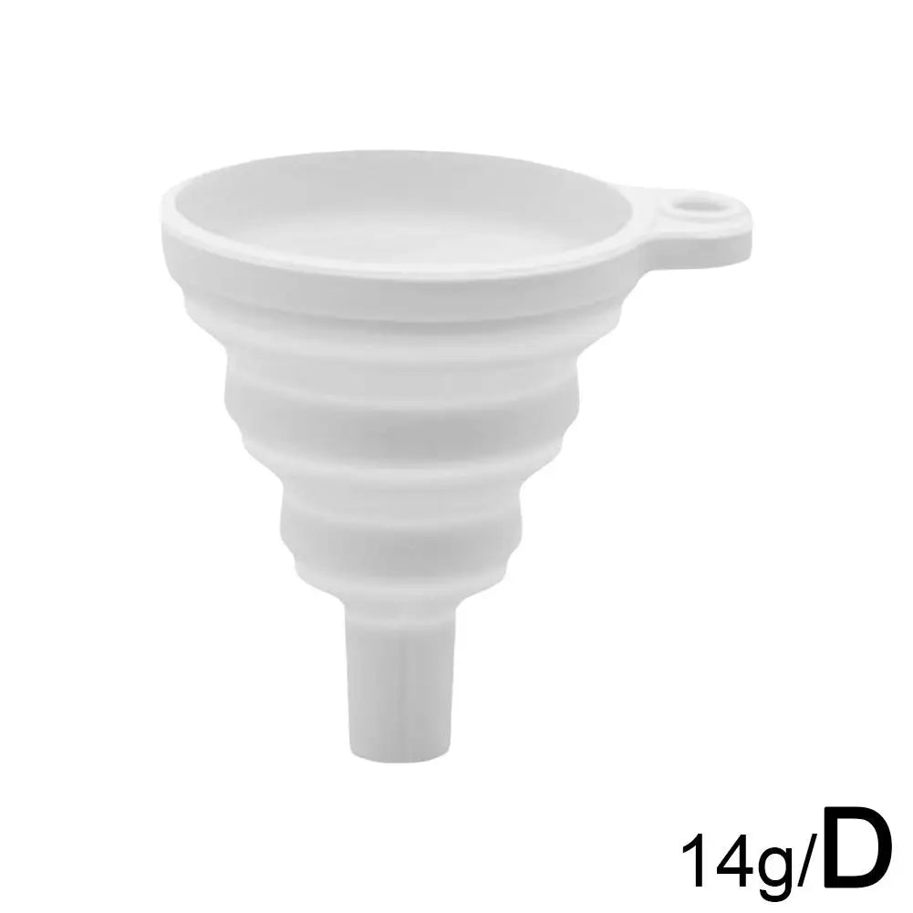 Silicone Separatory filter funnel Car Universal Liquid Funnel Washer Fluid Change Foldable Portable Auto Engine Oil Petrol Chang Peaceful Pleasures Health and Wellness D