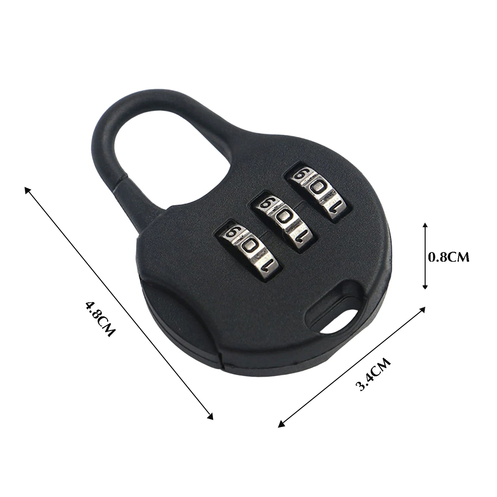 3-Digit Luggage Combination Locks Zinc Plastic Number Password Code Lock for Locker Drawer Toolkit Cabinets Peaceful Pleasures Health and Wellness