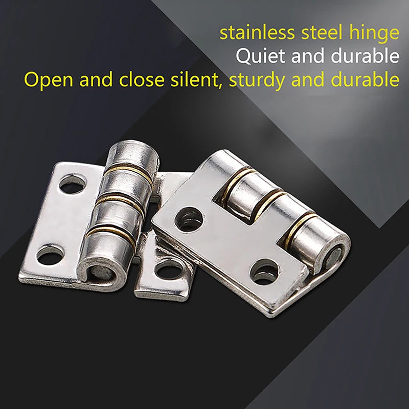 New Thicken 304 Stainless Steel Miniature Loose Small Hinge Quality Durable Flat Silent Hinge For Aluminum Doors Bathroom Door Peaceful Pleasures Health and Wellness