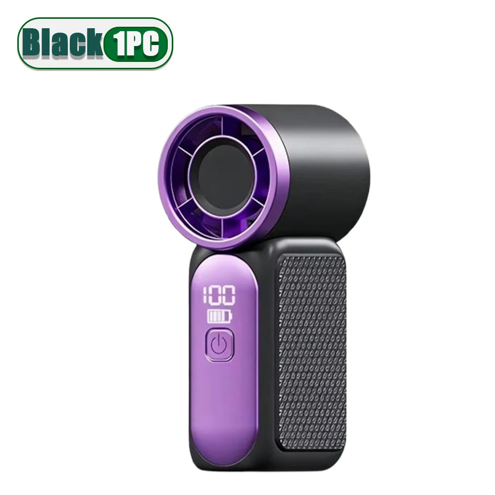 Mini Handheld Fan USB Rechargeable 3600mAh | 100 Speeds