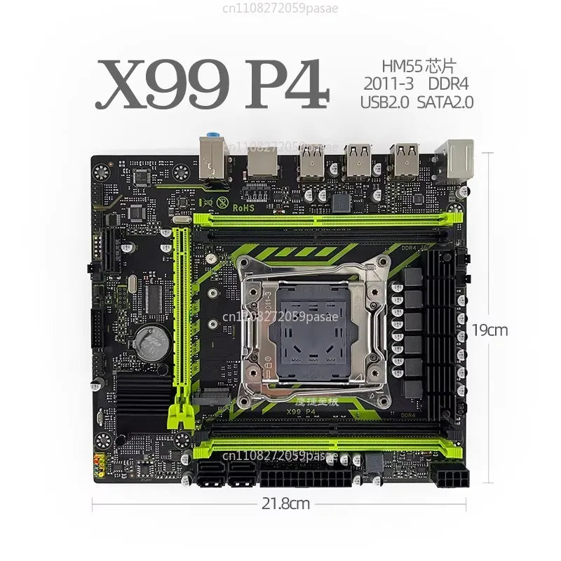 X99-P4 LGA 2011-3 Server Motherboard DDR4 ECC Xeon Support