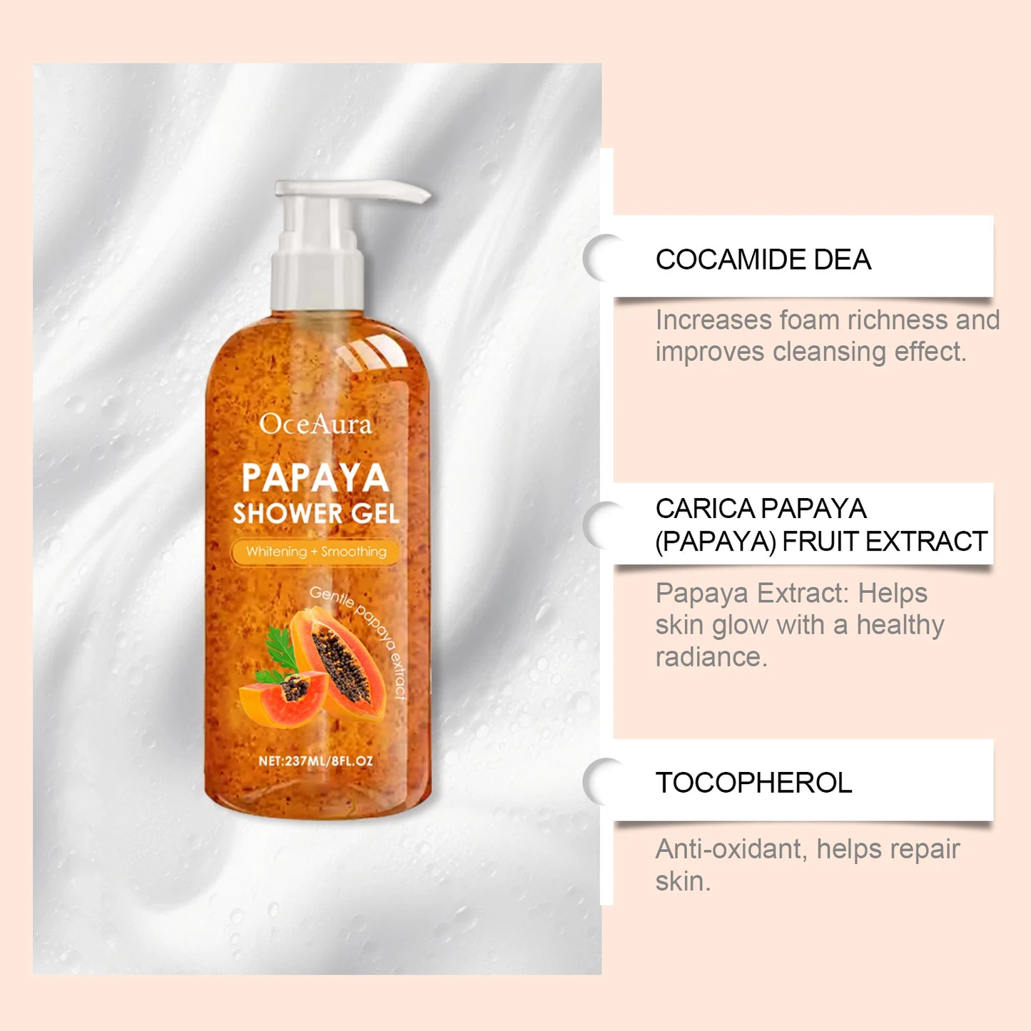 OceAura Perfume Shower Gel | Moisturizing Oil-Control Body Wash