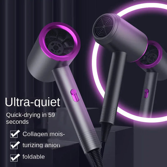 Hair Dryer High-Power Blue Light Negative Ion Ultra Silent Hair Care Quick Dry Home Powerful Constant Anion Electric Hair Dryer Peaceful Pleasures Health and Wellness