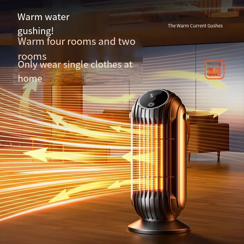 New 2000W Intelligent Desktop Space Heater Powerful PTC Ceramic Fast Heating 4 Heat Settings For Home Office Bedroom Use Peaceful Pleasures Health and Wellness