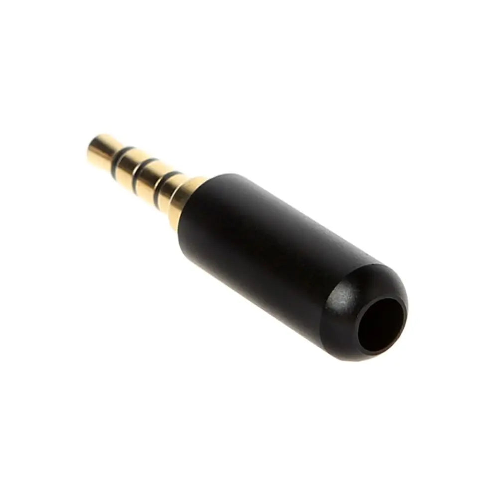 Wire Clamp Earphone Repair 4 Poles Plug Welding Head 3.5mm Male Plug Headphone Jack Plug 3.5mm Audio Connector 3.5 Jack Adapter Peaceful Pleasures Health and Wellness Black