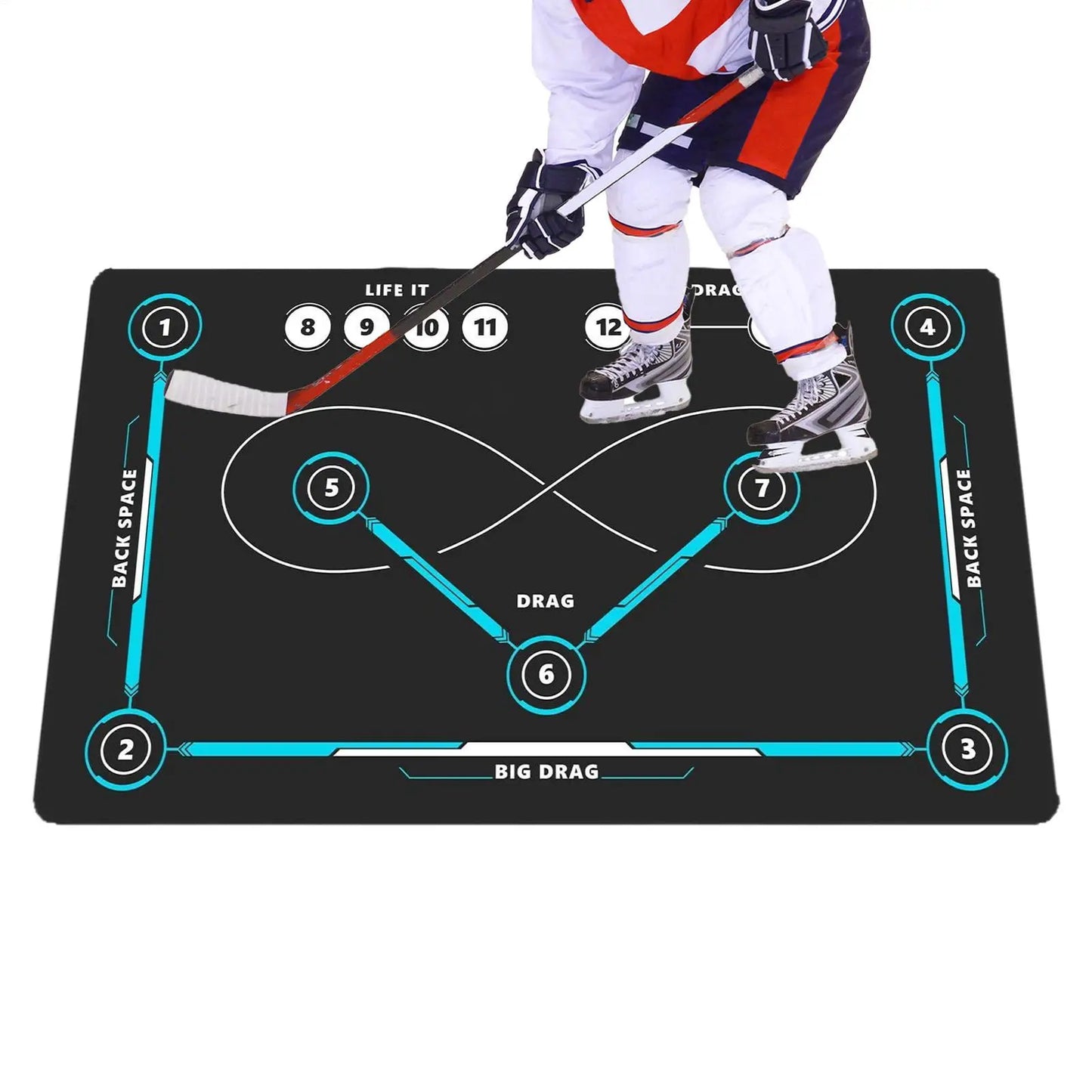 Hockey & Soccer Training Mat – Non-Slip Stickhandling Pad 90×60cm