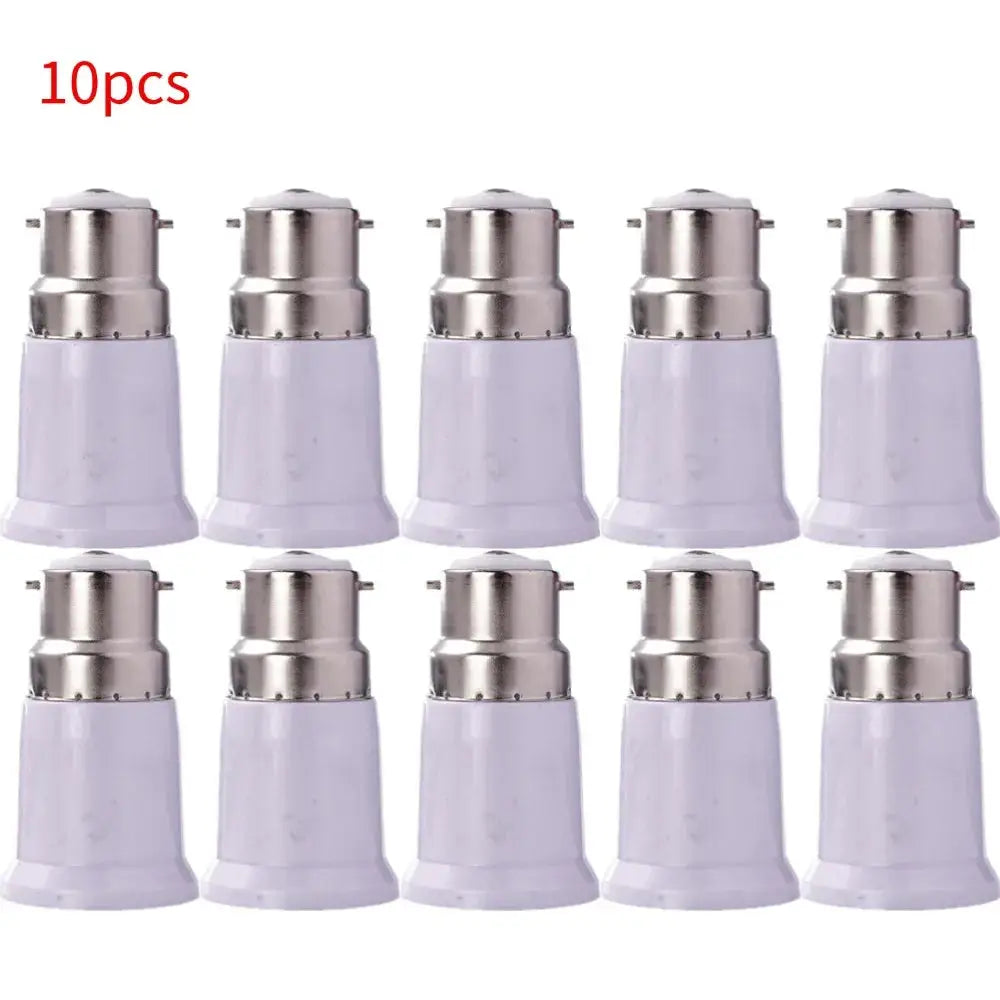 B22 to E27 Lamp Holder Converter Adapter for Light Socket Peaceful Pleasures Health and Wellness 10pcs