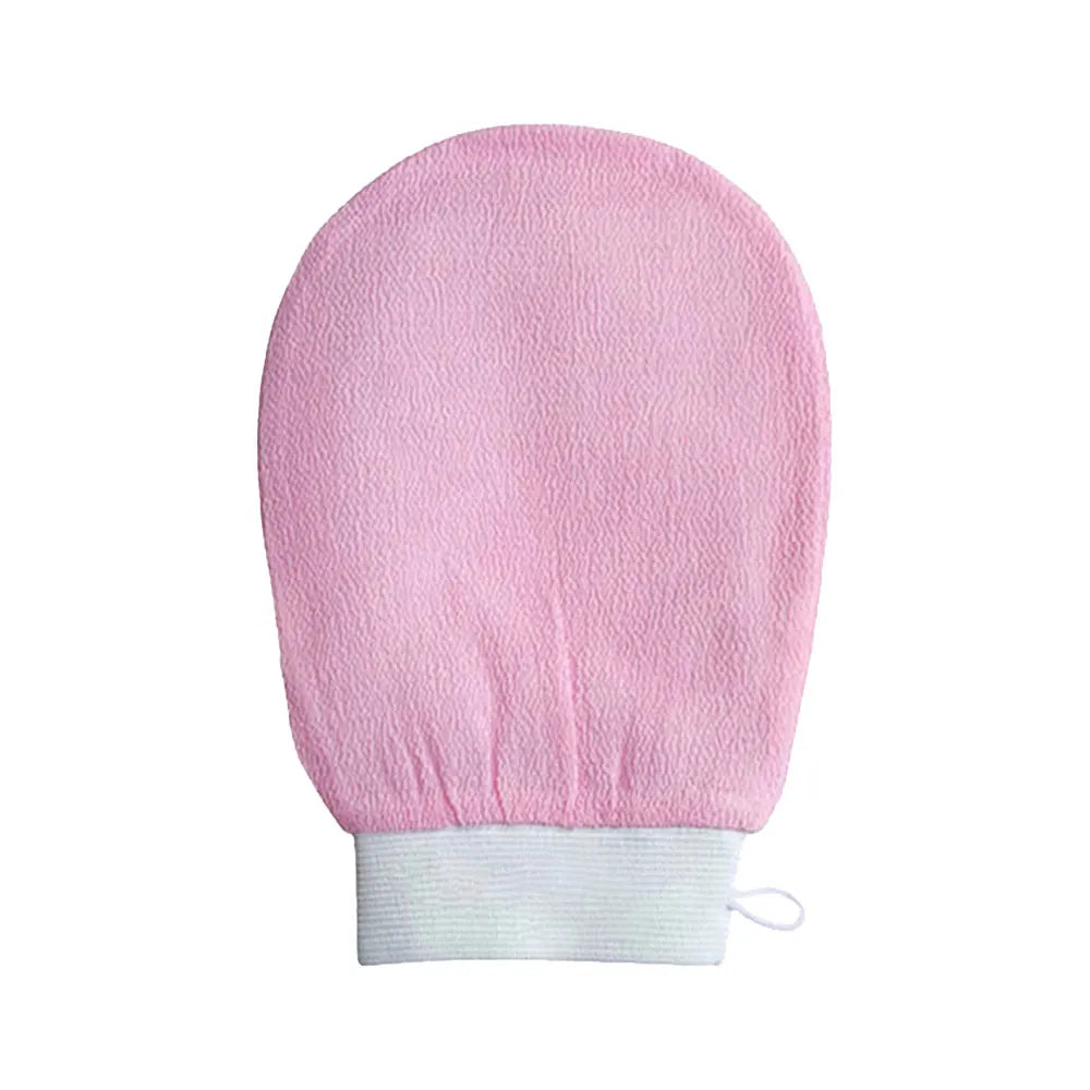 Exfoliating Shower Gloves Painless Remove Dead Skin Scrub Body Korean Massage Mitt For Shower Spa Massage Body Scrub Peaceful Pleasures Health and Wellness Pink