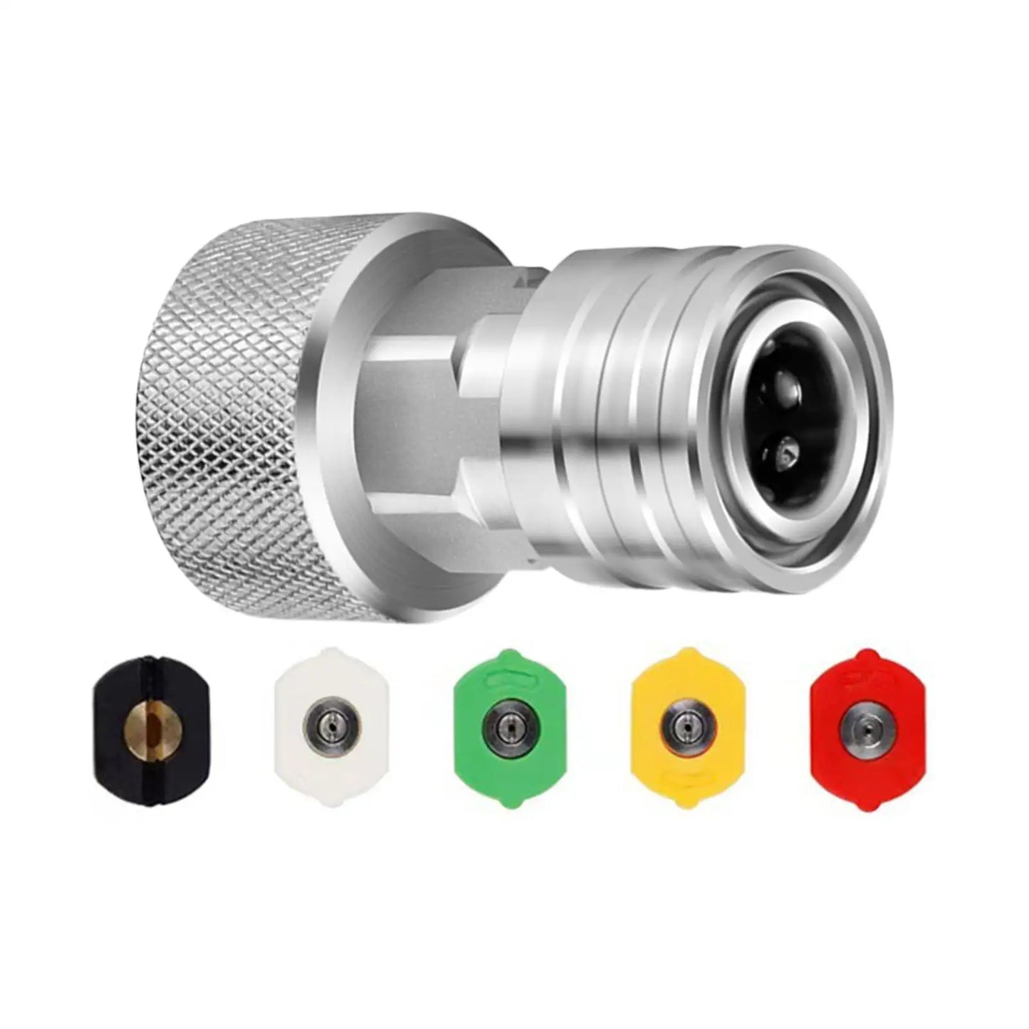 Garden Hose To Pressure Washer Fitting 3/4 GHT To 1/4-inch Attachment Pressure Washer Quick Convert Kit For Plant Watering Patio Peaceful Pleasures Health and Wellness