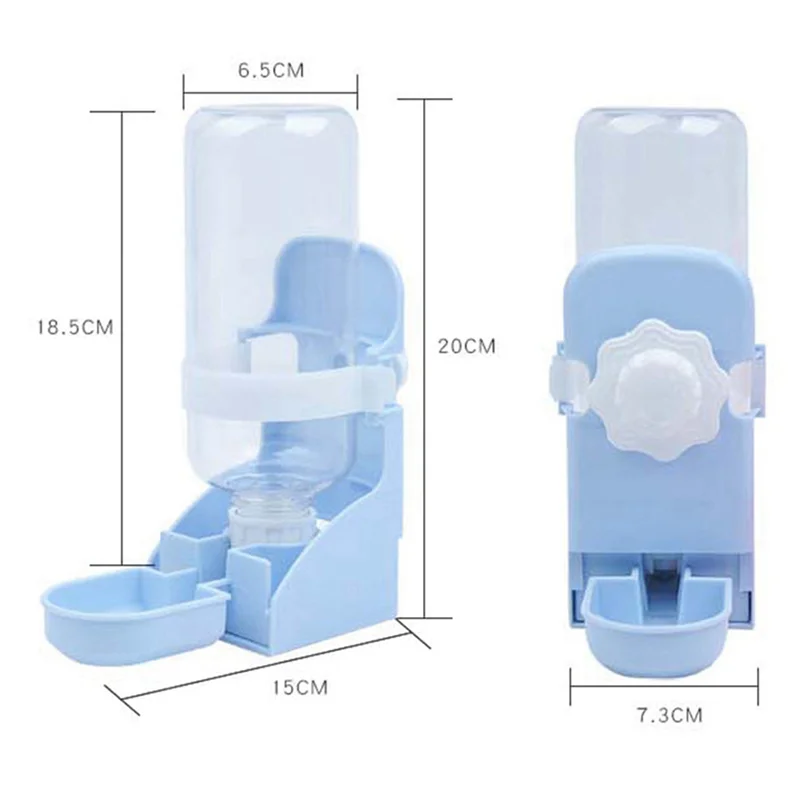 A36T-3X 500ML Pet Parrots Birds Drinker Pigeon Drinking Water Feeder Bowl Cat Dog Cage Hanging Water Dispenser Device Peaceful Pleasures Health and Wellness