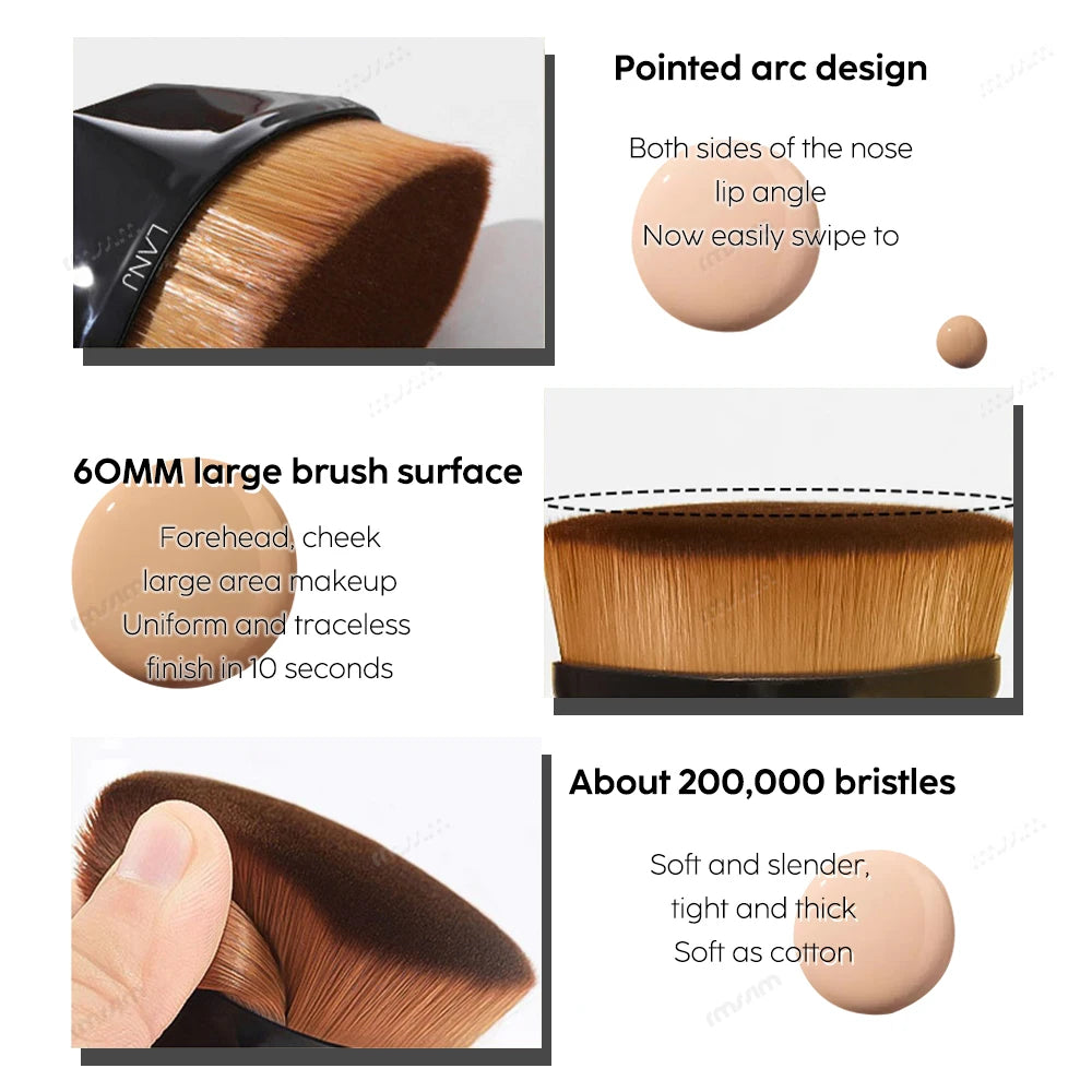 New Magic Makeup Brush Beauty Powder Face Blush Brushes Portable Professional Foundation Brush Large Cosmetics Soft Base Make up Peaceful Pleasures Health and Wellness