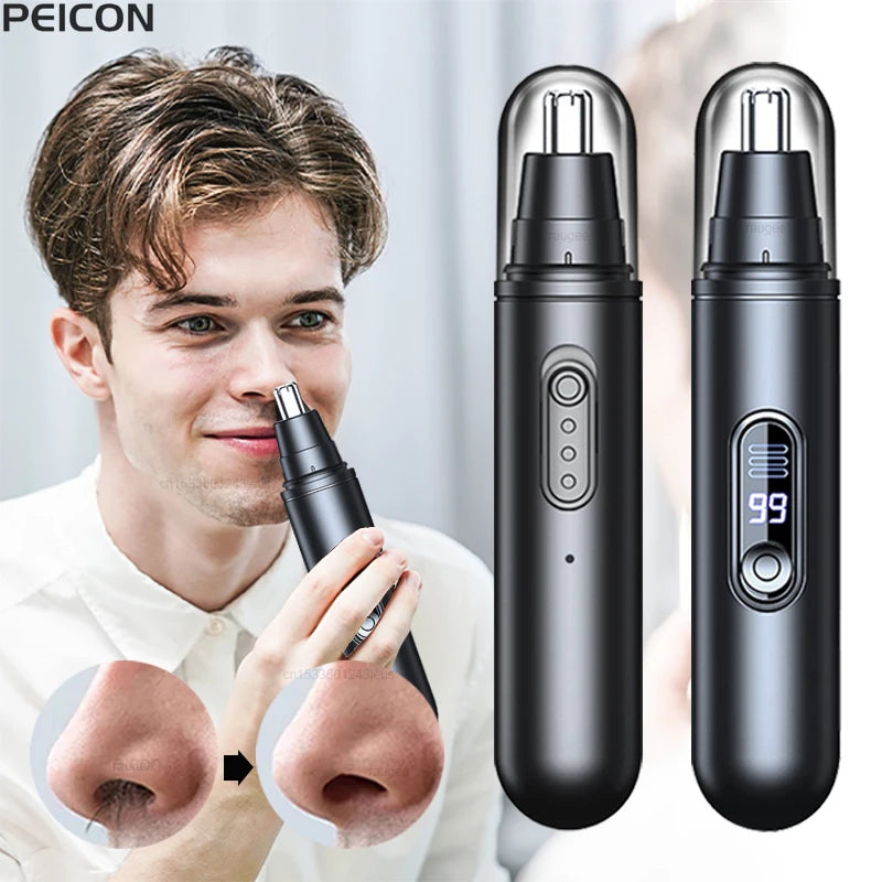 Nose Hair Trimmer for Men Electric Nose Hair Remover Portable Trimmer for Nose and Ears USB Rechargeable Mini Nose Hair Clipper Peaceful Pleasures Health and Wellness