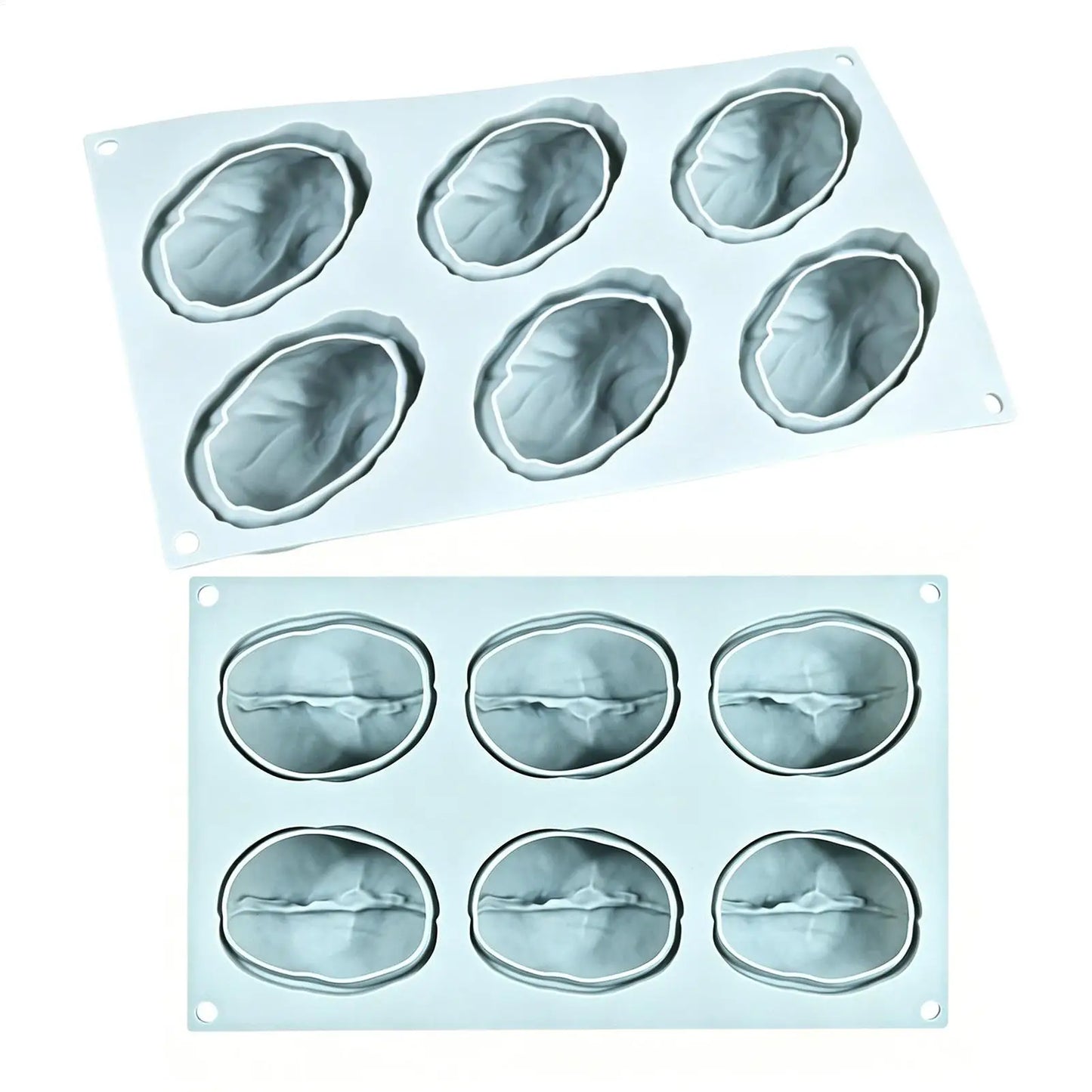 6-Cavity Silicone Mold – Coffee Bean, Chocolate & Cake Decor