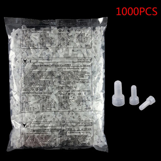 New 1000pcs CE1X CE2X CE5XClosed-End Wire Connectors Crimp Terminals Cap Electrical Peaceful Pleasures Health and Wellness