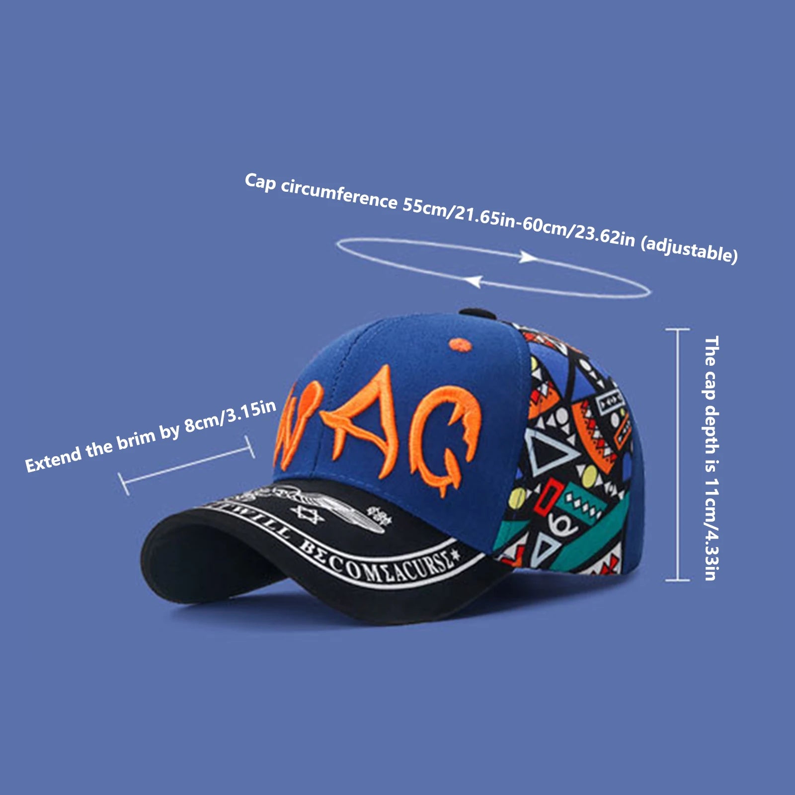 Women Men Casual Baseball Hats Sun Protection Embroidery Baseball Caps for Outdoor Fishing Camping Peaceful Pleasures Health and Wellness