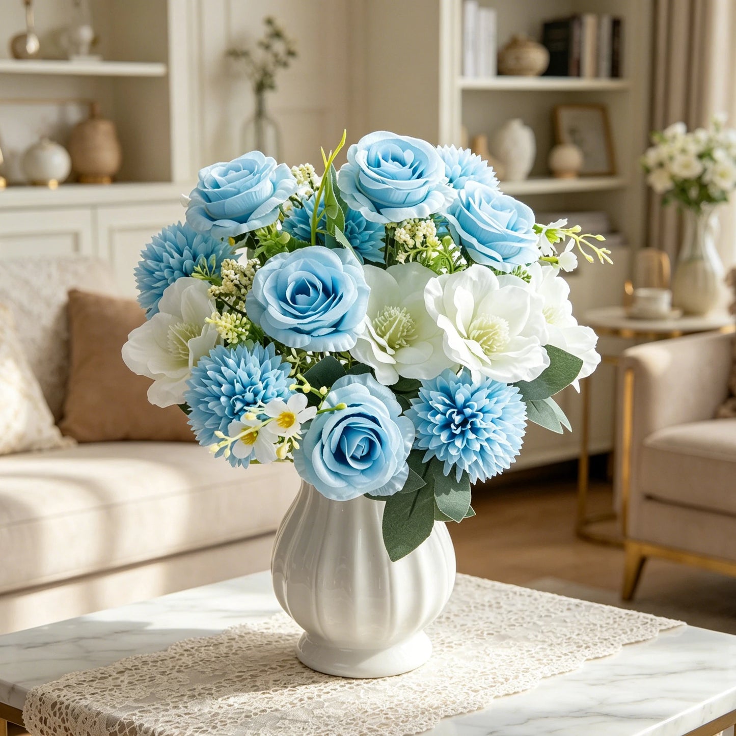 Artificial Silk Rose Flowers for Wedding, Home & Garden Decor