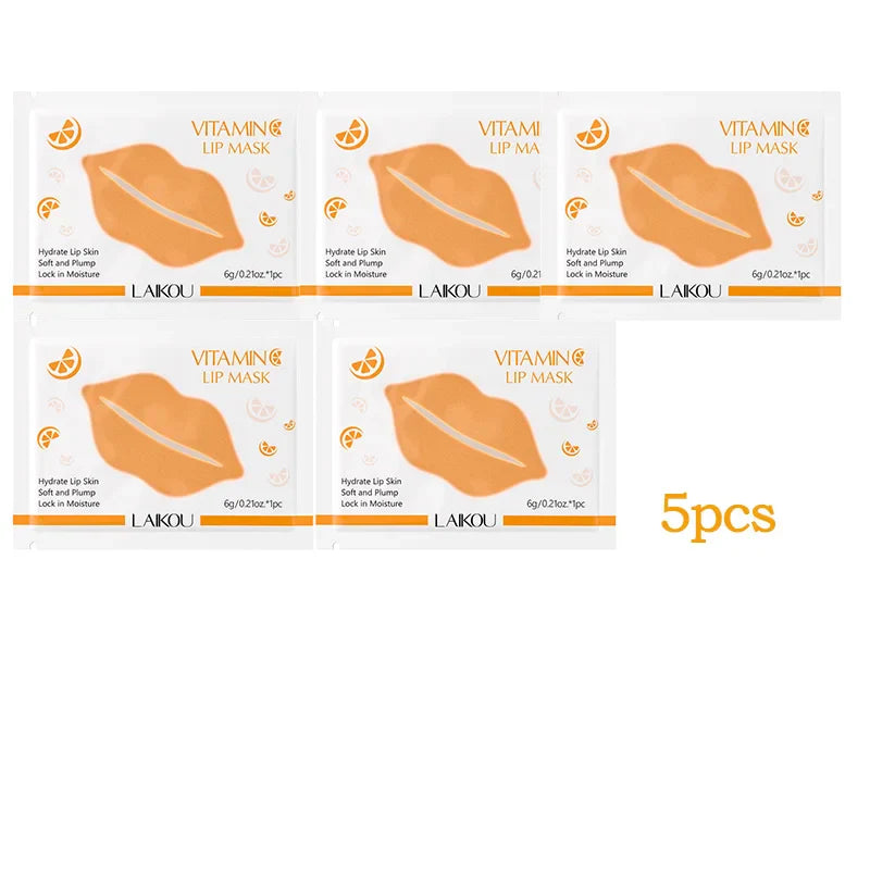 LAIKOU Lip Mask Gel Patches – Moisturizing & Hydrating 5/10pc