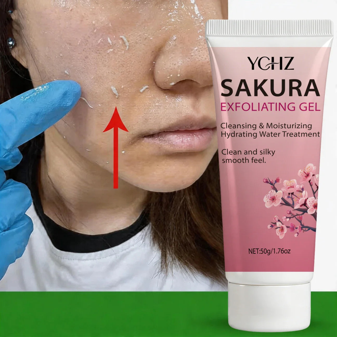 Sakura Exfoliating Cleansing Gel | Hypoallergenic | 50g