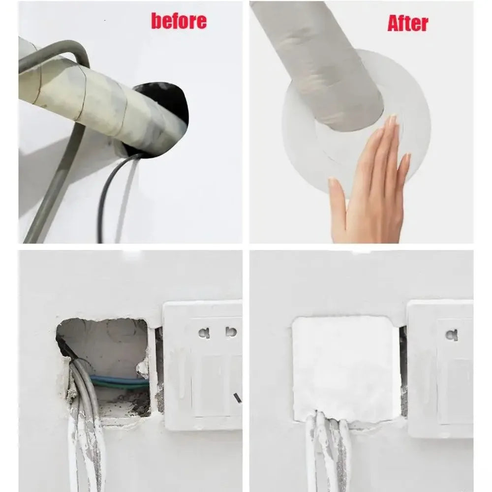 Sealing Cement Wall Hole Sealant Air Conditioning Repair Mud Clogged Mud Glue White Waterproof Household Filling Pipe Glue Peaceful Pleasures Health and Wellness