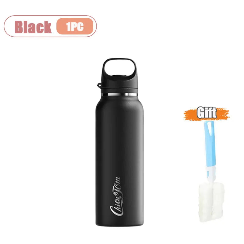 600ml Stainless Steel Vacuum Flask | One-Touch Lid Water Bottle