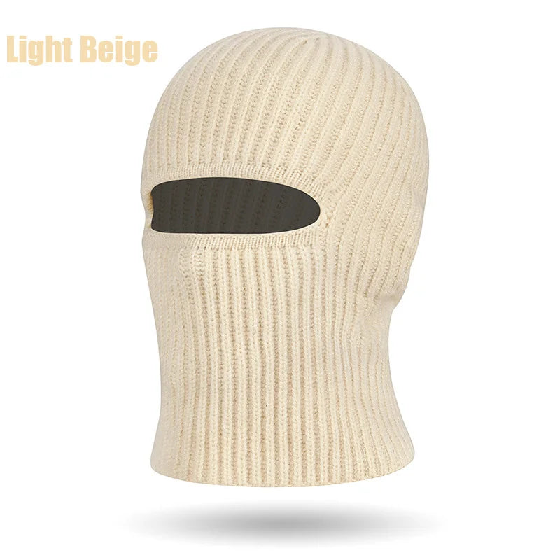 Knitted Balaclava Hat & Windproof Face Mask – Unisex Winter
