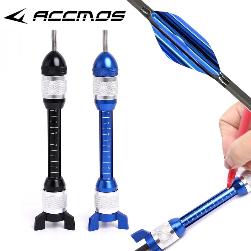 DECUT Archery DIY Rotary Arrow Fletching Jig Shaft Drawing Straight