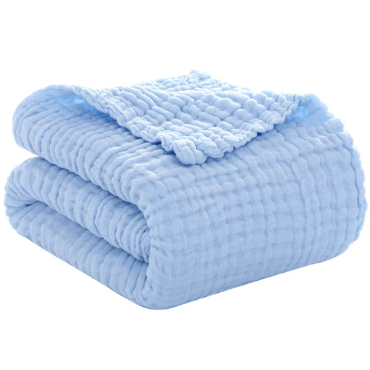 Baby Muslin Swaddle Blanket | 6-Layer Cotton 105x105cm Muslin Swaddle Blanket Peaceful Pleasures Health and Wellness