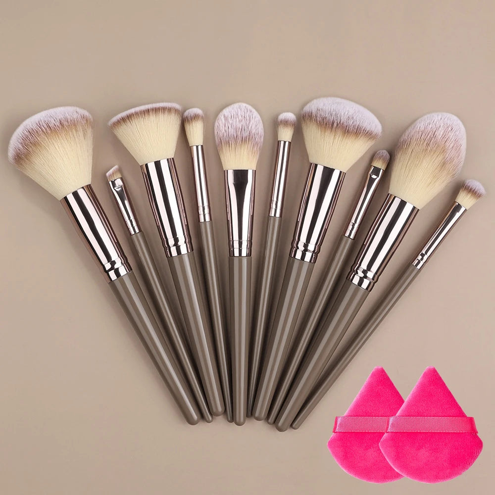 RUNTOIN Soft Fluffy Makeup Brush Set 3–20 Pcs | Blush & Foundation