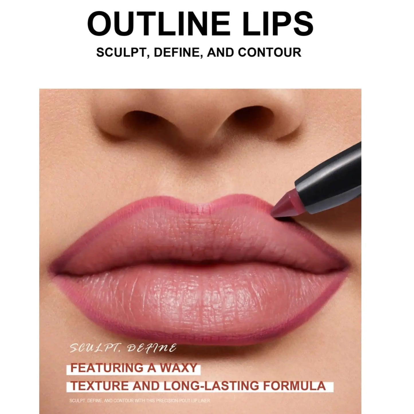 Handaiyan 6-Color Matte Lip Liner Set – Waterproof & Long-Lasting
