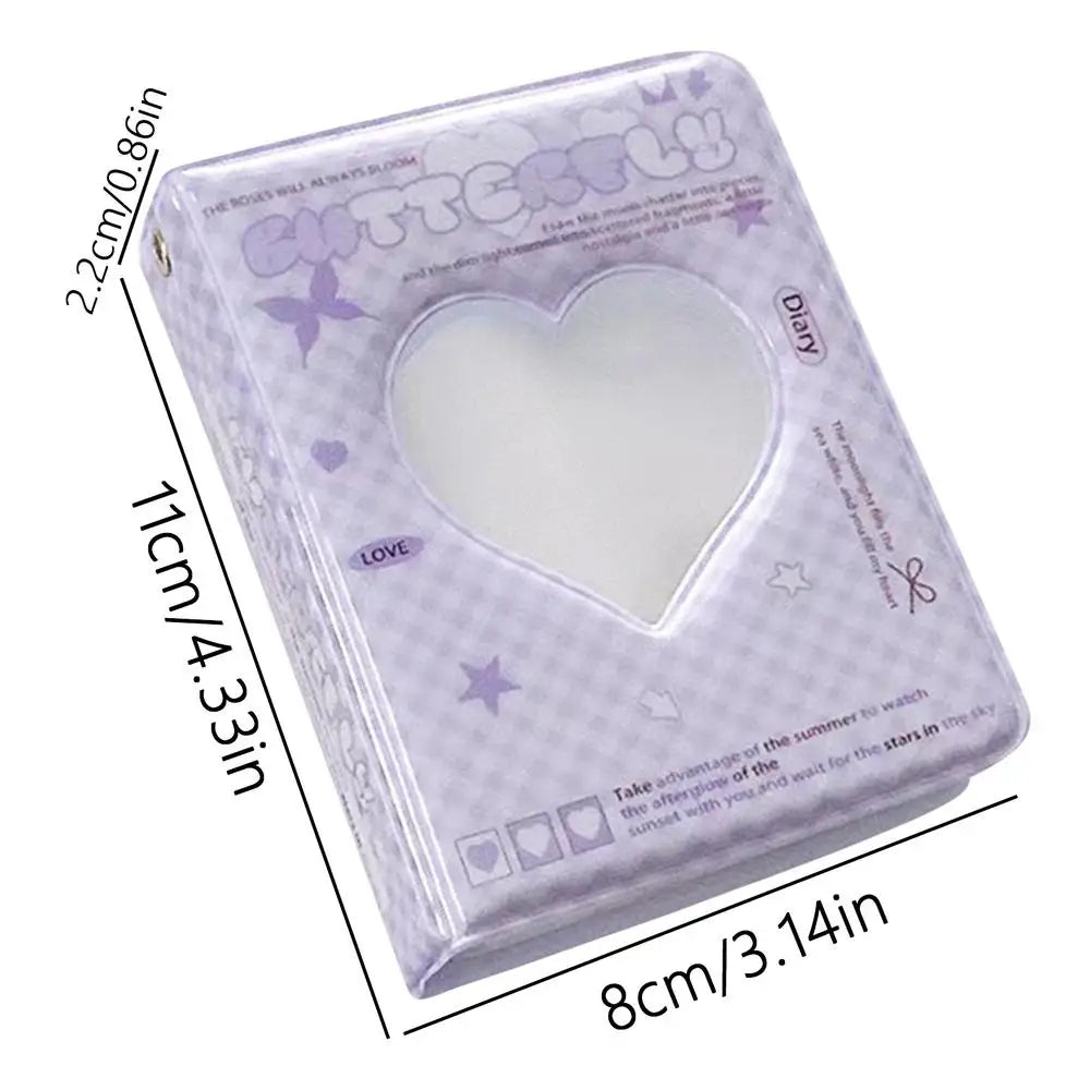 Kpop Photocard Holder Book | 40 Pocket Heart Card Binder