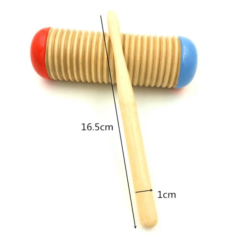 2023 Musical Instrument Rhythm Toy Wooden Guiro Music Baby Kid Child