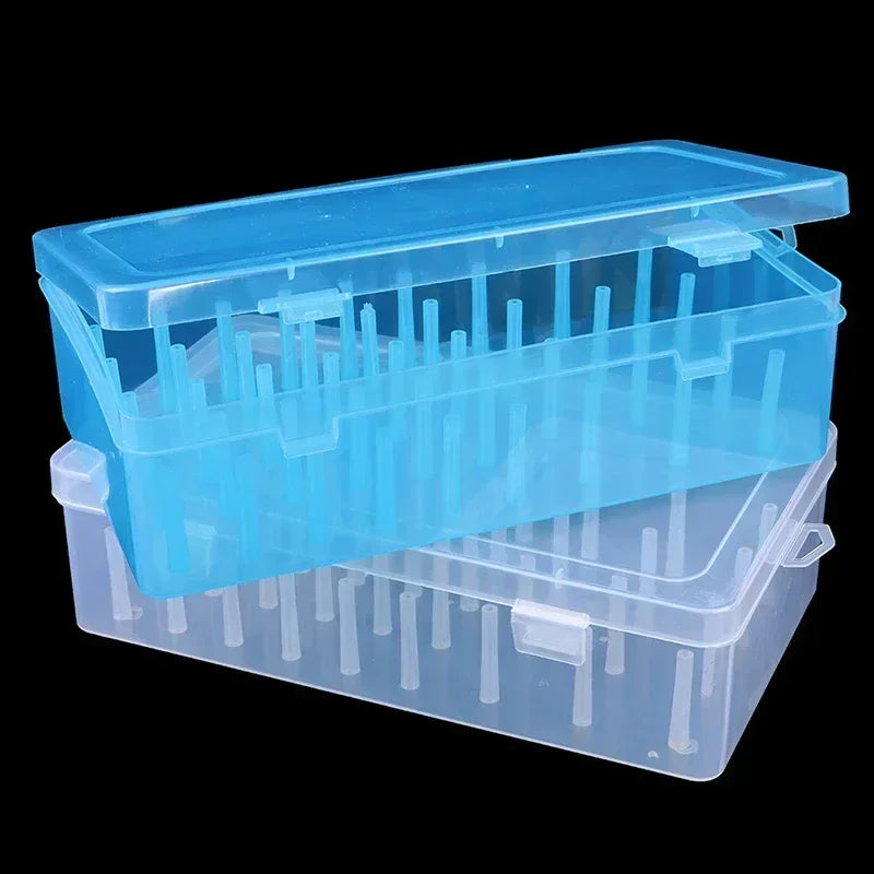 New Sewing Thread Box 42 Pieces Spools Bobbin Carrying Case Container Holder Craft Spool Organizing Case Sewing 24 Spools Peaceful Pleasures Health and Wellness