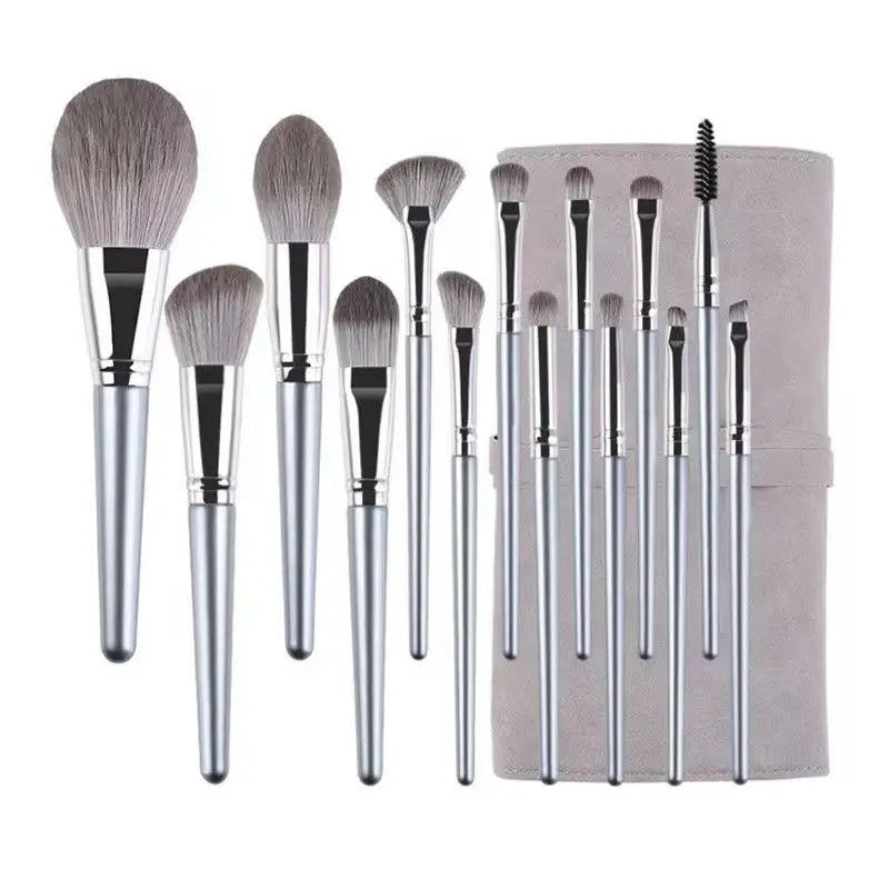Ultra Soft 14 Pcs Makeup Brush Set Soft Bristle Full Face Loose Powder Eyeshadow Brush Professional Cosmetic Brush Peaceful Pleasures Health and Wellness