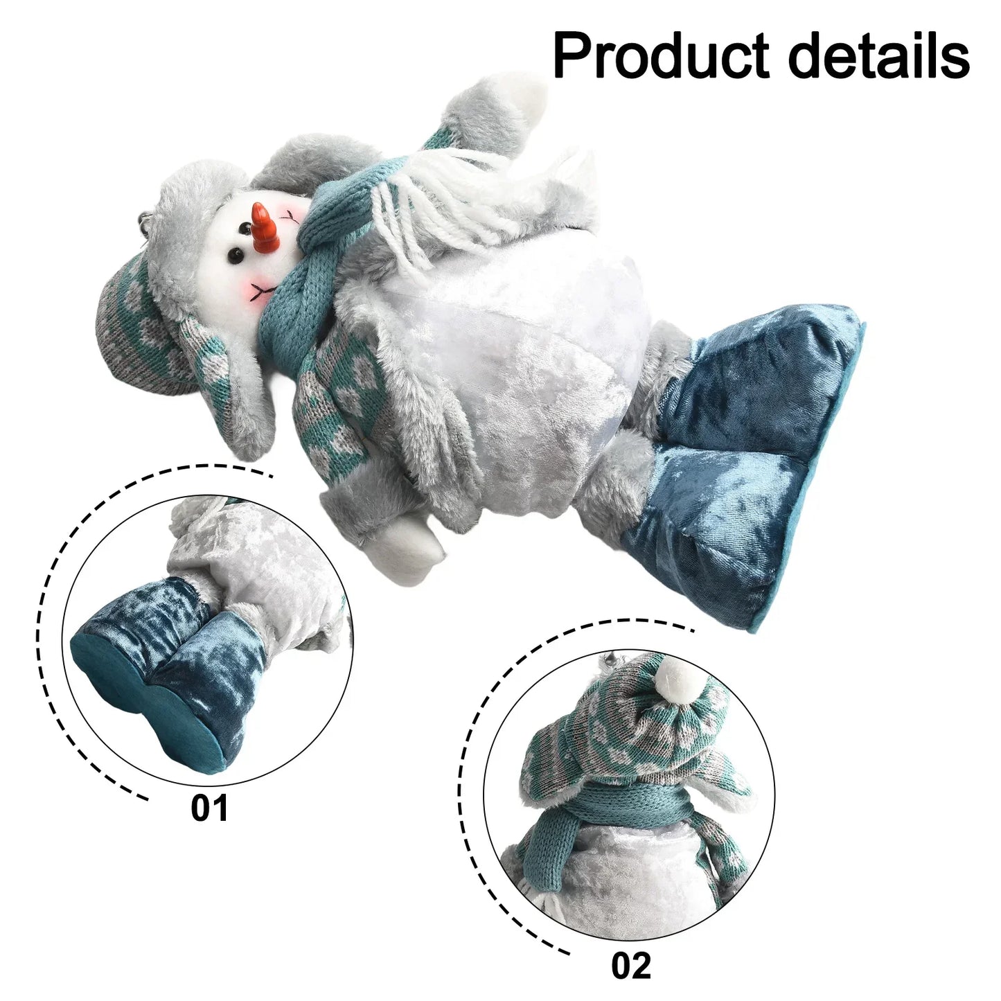 Retractable Christmas Doll Table Ornament | Santa, Reindeer