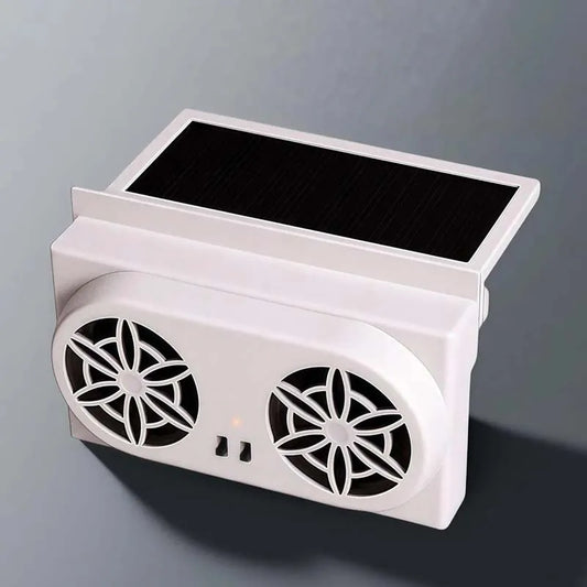 New Solar Powered Car Cooler Window Radiator Exhaust Fan Auto Air Vent Radiator Fan Ventilation Radiator Cooling System For Car Peaceful Pleasures Health and Wellness
