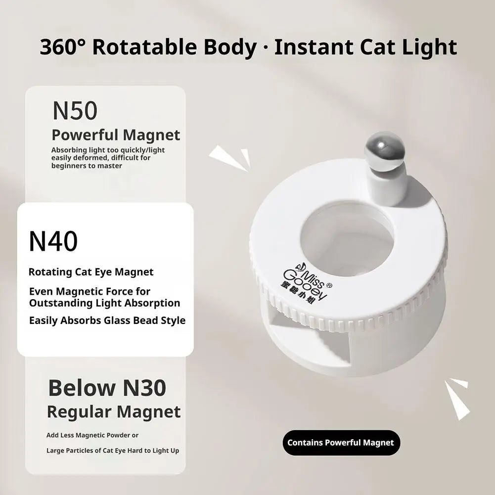 360° Rotating Cat Eye Nail Magnet Tool – Professional DIY Nail Art Nail Art Tools Peaceful Pleasures Health and Wellness